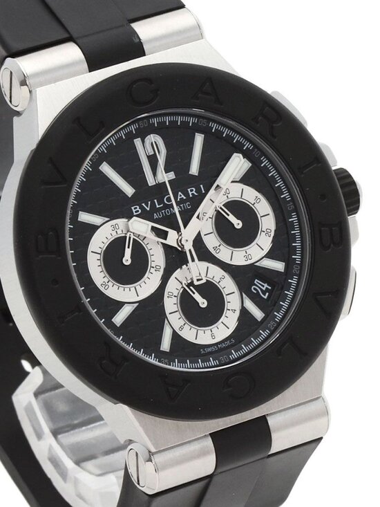 Bvlgari Diagono Chronograph Watch SS Rubber main image 13